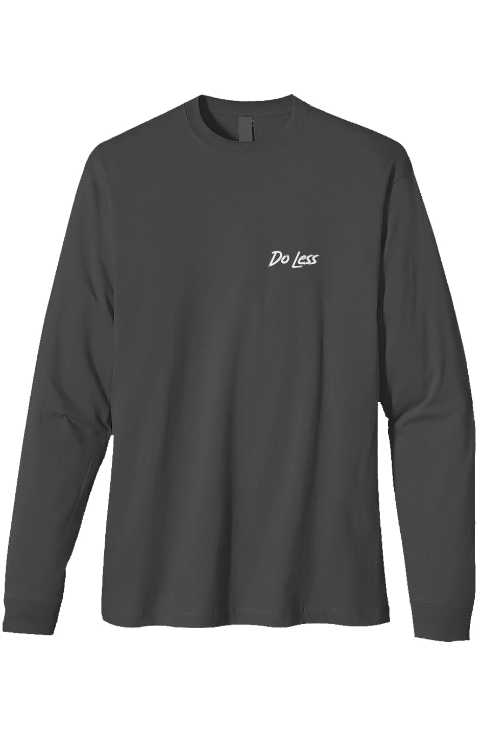 heavyweight long sleeve t shirt - charcoal